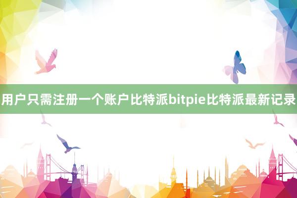 用户只需注册一个账户比特派bitpie比特派最新记录