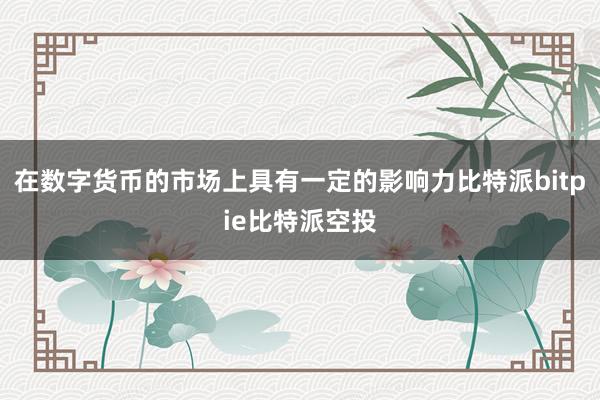 在数字货币的市场上具有一定的影响力比特派bitpie比特派空投