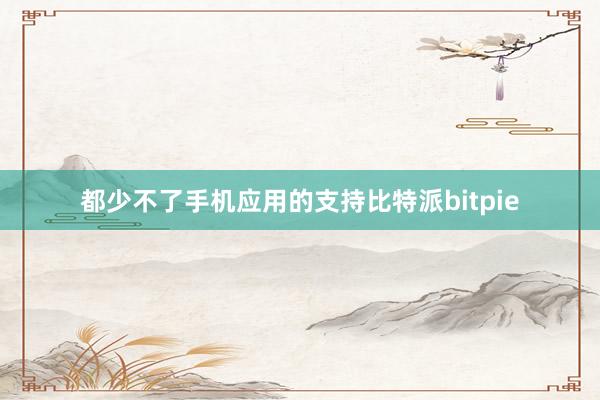 都少不了手机应用的支持比特派bitpie