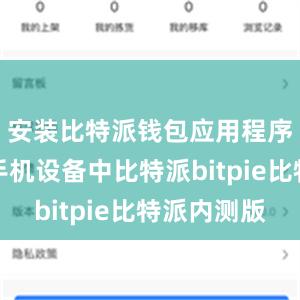 安装比特派钱包应用程序到你的手机设备中比特派bitpie比特派内测版