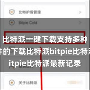 比特派一键下载支持多种种子文件的下载比特派bitpie比特派最新记录