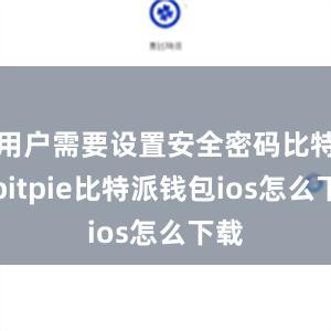 用户需要设置安全密码比特派bitpie比特派钱包ios怎么下载