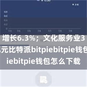 增长6.3%；文化服务业34709亿元比特派bitpiebitpie钱包怎么下载