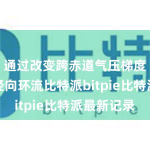 通过改变跨赤道气压梯度和大洋经向环流比特派bitpie比特派最新记录