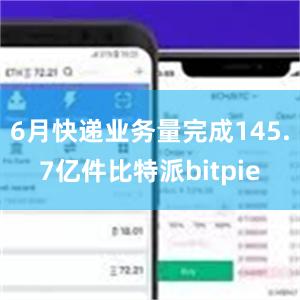 6月快递业务量完成145.7亿件比特派bitpie