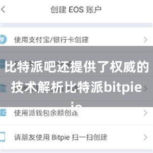 比特派吧还提供了权威的技术解析比特派bitpie