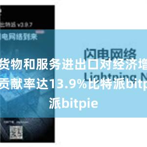 货物和服务进出口对经济增长贡献率达13.9%比特派bitpie