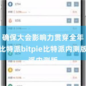 确保大会影响力贯穿全年比特派bitpie比特派内测版