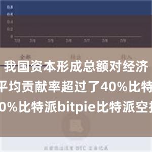 我国资本形成总额对经济增长的平均贡献率超过了40%比特派bitpie比特派空投