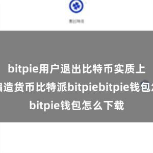 bitpie用户退出比特币实质上是一种编造货币比特派bitpiebitpie钱包怎么下载