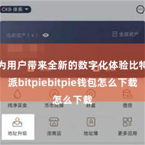 为用户带来全新的数字化体验比特派bitpiebitpie钱包怎么下载