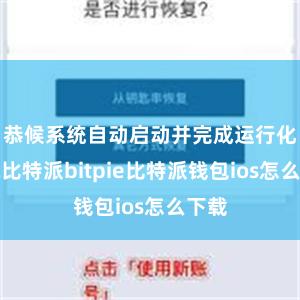 恭候系统自动启动并完成运行化建筑比特派bitpie比特派钱包ios怎么下载