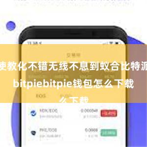 使教化不错无线不息到蚁合比特派bitpiebitpie钱包怎么下载